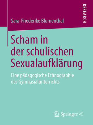 cover image of Scham in der schulischen Sexualaufklärung